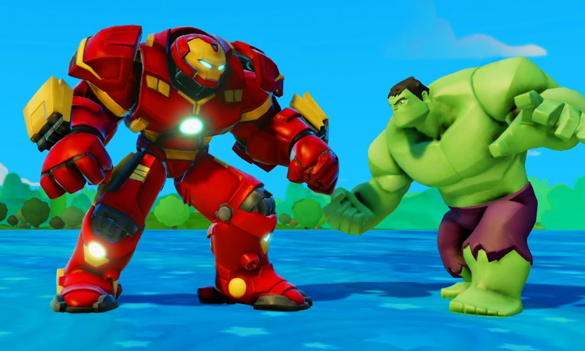 Мультик игра для детей Халкбастер спасает Анну от Халк и Тачки Машинки Дисней Frozen Anna & Hulkм