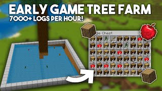 Minecraft Wood Farming - 7000+ Wood Logs Per Hour - Easy Tree Farm 1.20