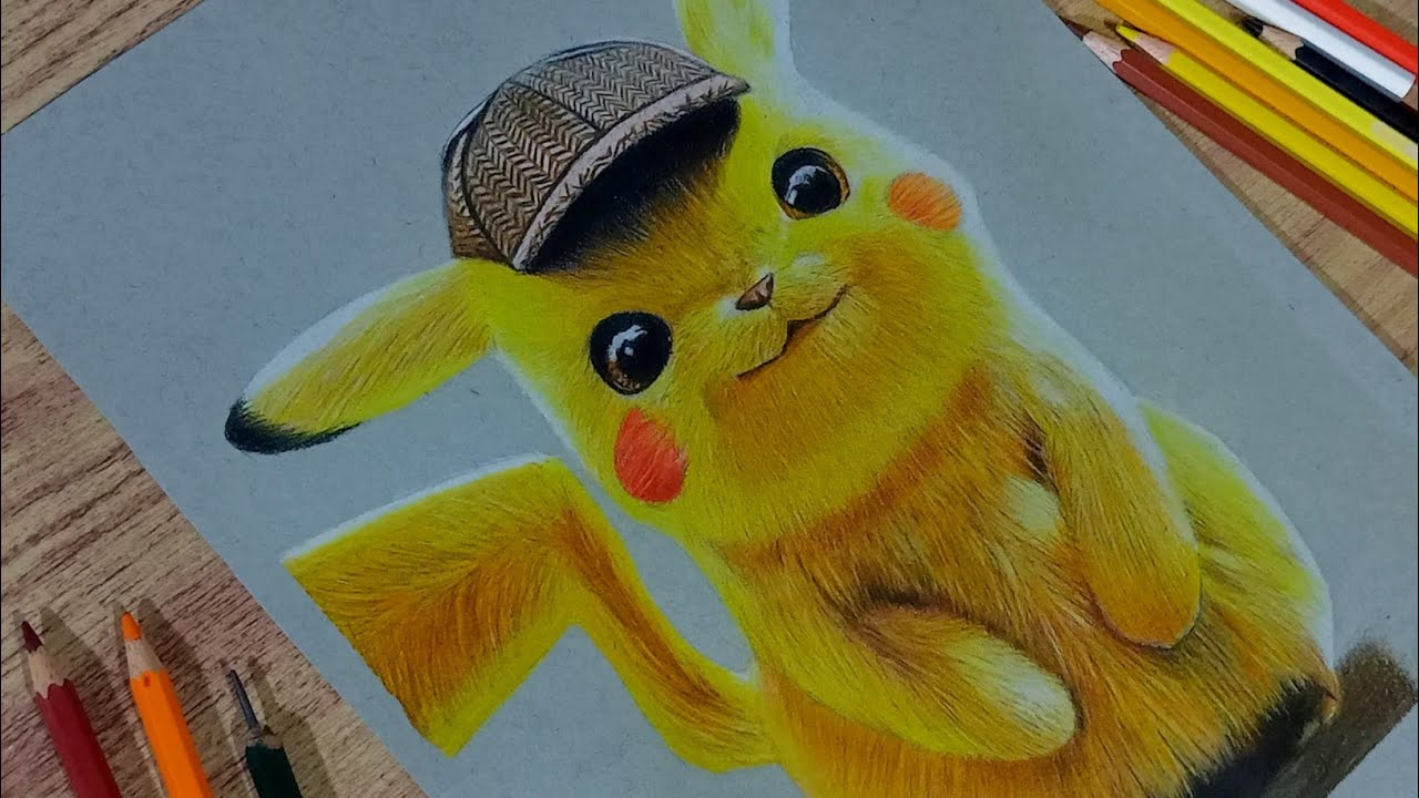 Pikachu Drawing Detective Pikachu Using Colour Pencils YouTube pikachu-drawing-detective-pikachu-using-colour-pencils-youtube
