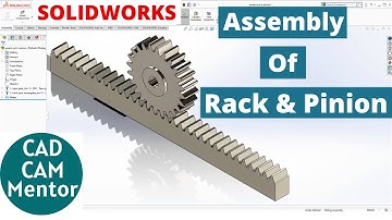 design and assembly of rack and pinion gear in SOLIDWORKS using toolbox | SOLIDWORKS tutorial
