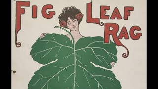 Scott Joplins Fig Leaf Rag A Disc Made Of A Piano Roll, Unknown Player Ragtime Composed In 1908