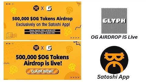 $OG AIRDROP CLAIM NOW [ AIRDROP ] [ SATOSHI APP ] #crypto #og #satoshi #cryptocurrency #video