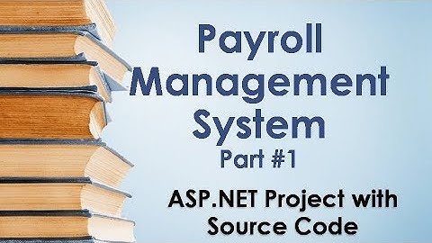 Payroll Management System in ASP.NET part 1