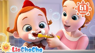Brush Your Teeth Song | Toothbrush Song | Song Compilation   LiaChaCha Nursery Rhymes & Baby Songs