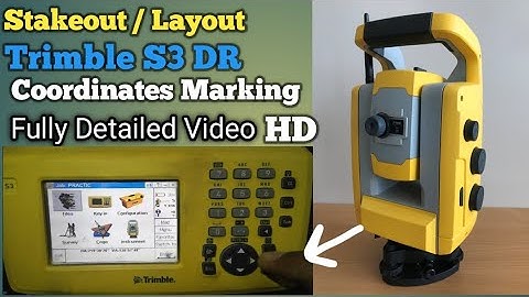 How To Stakeout || with Trimble S3-DR || Total Station Fully Detailed Video For Site Surveyor