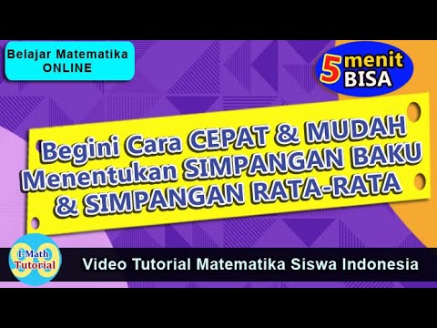 Cara Mudah Menentukan Simpangan Rata Rata Dan Simpangan Baku Data Tunggal Youtube Cara Mudah Menentukan Simpangan Rata Rata Dan Simpangan Baku Data Tunggal Youtube