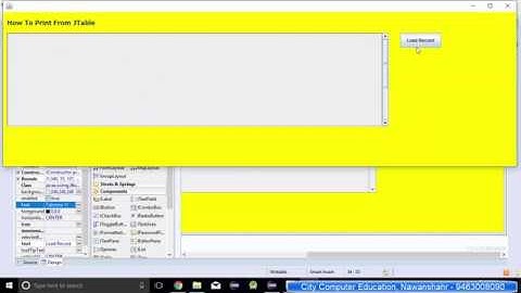 How to Print JTable Data Advance Java Eclipse.