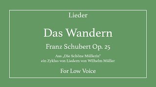 Das Wandern - Schubert - Low