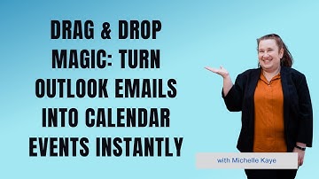 Drag & Drop Magic: Turn (New) Outlook Emails into Calendar Events Instantly