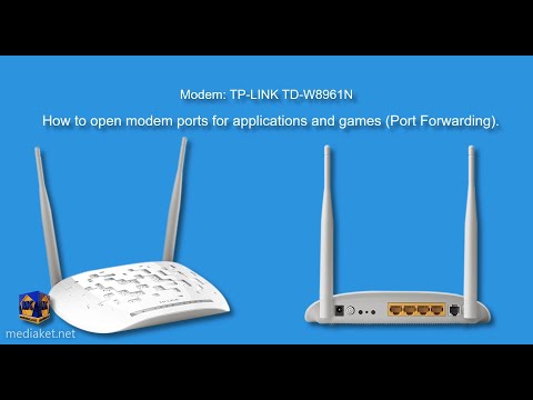 TP-LINK TD-W8961N - Open modem ports for applications and games servers (Port Forwarding) - English