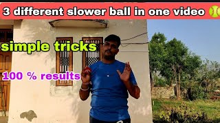 tennis ball se kese slower bowling kare 🤔? slower,nuckle,back of hand bowling in one video 🏏🥎