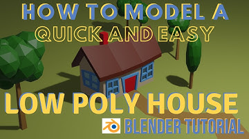 How to Model a Low Poly House | Blender Tutorial