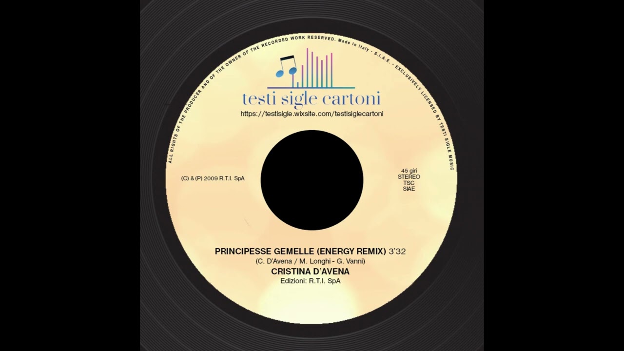 Principesse gemelle (Energy remix) (Cristina D'Avena)