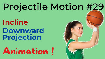 Projectile Motion  (JEE NEET Animation) | #29 |  Incline | Down the Incline | (2022) Physics