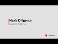 Nexis diligence search tutorial