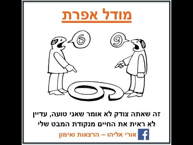 מודל אפרת 2 | ארוע פרשנות רגש תגובה | Don't judge too quickly