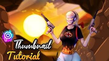 How To make Cartoon Thumbnail Like Ruok FF & White444 🔥 Picsart THUMBNAIL Tutorial FF-YT RECOMMEND