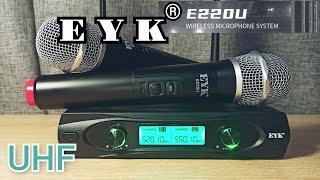 Караоке🎤Беспроводная микрофонная система EYK E220U с AliExpress