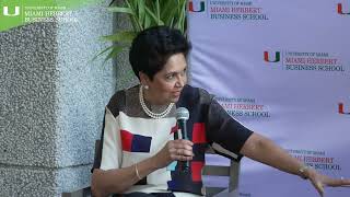 Indra Nooyi, former chairperson & CEO of PepsiCo in conversation With Miami Herbert Business School