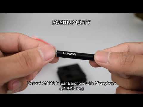 Huawei AM116 In-Ear Headphone (Black) Unboxing