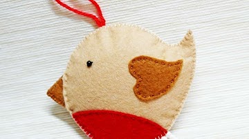 How To Make A Pretty Bullfinch Felt Ornament - DIY Crafts Tutorial - Guidecentral