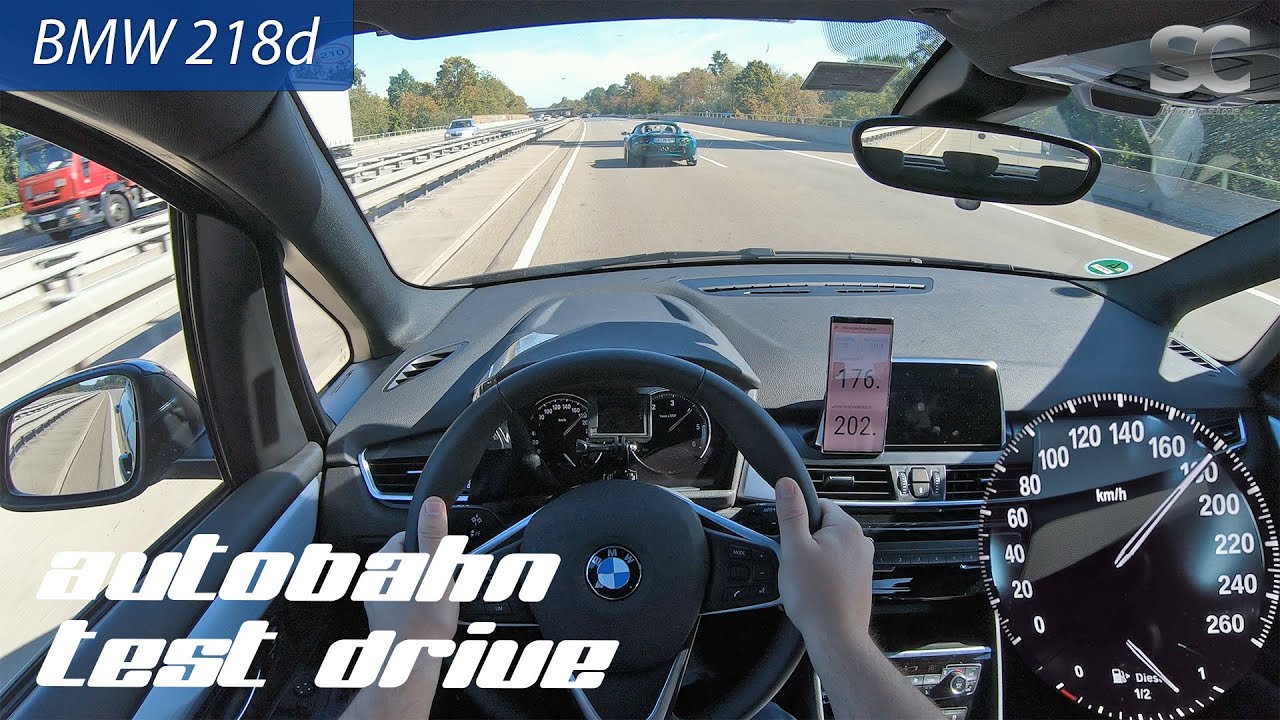 Bmw 218d Autobahn Test Drive Pov Youtube
