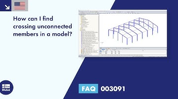 [EN] FAQ 003091 | How can I find crossing unconnected members in a model?