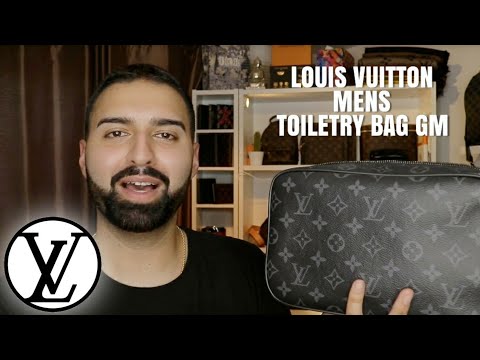 Louis Vuitton Black Monogram Eclipse Trousse PM Toiletry Pouch