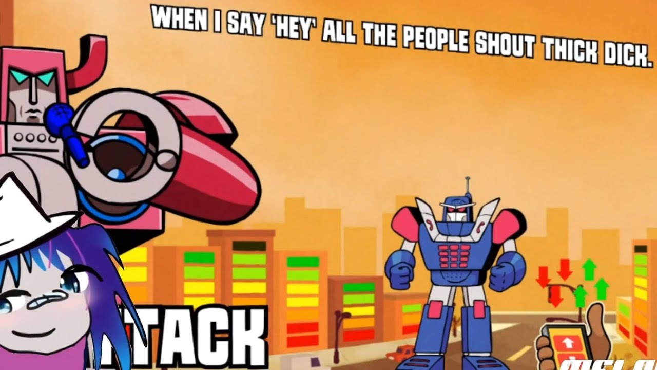 Vtubers having a rap battle against each other