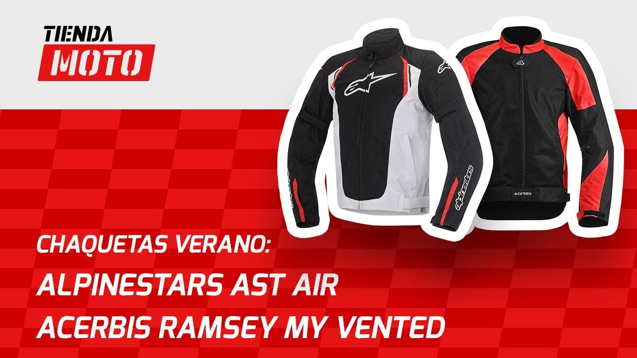 Chaquetas Acerbis Ramsey My Vented y Alpinestars AST AIR