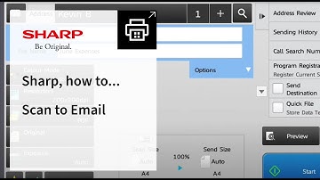 Sharp, how to Scan to Email on your Sharp Multifunction Printer
