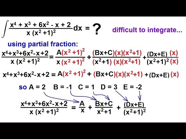 ruimte surfen Luidruchtig Calculus: Integration - Partial Fractions (6 of 16) Case 4: Repeated  Quadratic Factors - YouTube