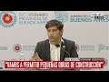 Axel Kicillof anuncia precisiones del aislamiento en la provincia de Buenos Aires