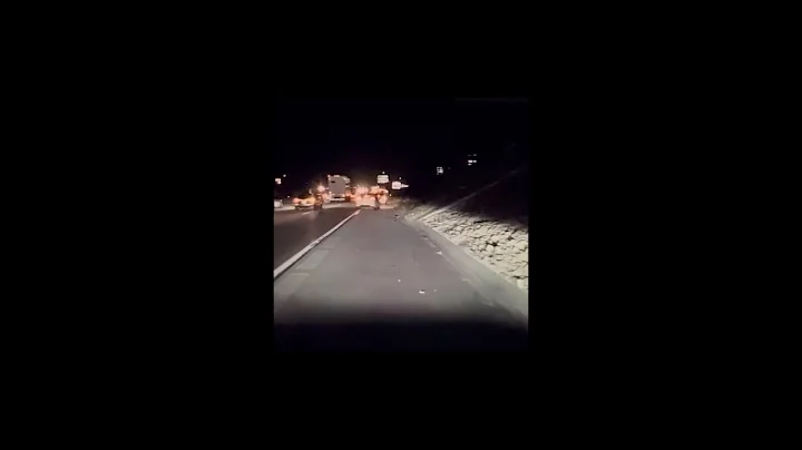 Truck Flies Off Overpass in Dramatic Rialto Freeway Crash