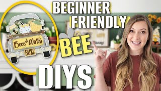Beginner-Friendly BEE Home Decor CRAFTS! (June 2023 craft club subscription box tutorial)