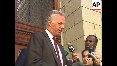 Thatcher comments outside court