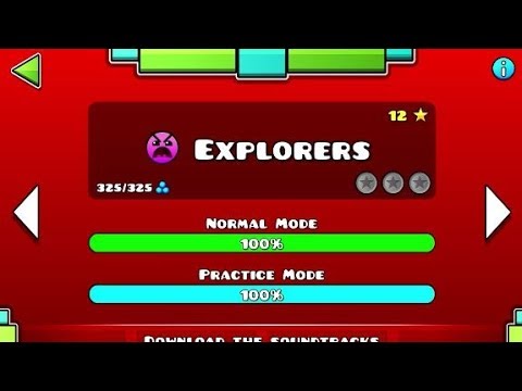 Geometry Dash 2.2 New Explorers Level. (Fanmade)