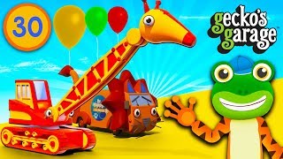 Truck Animal Car Wash Party at Gecko's Garage | Educational Videos For Kids