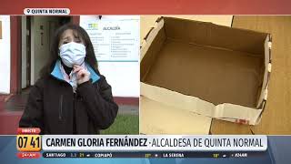 Alcaldesa de Quinta Normal: "Esperamos entregar 12 mil cajas de mercadería"