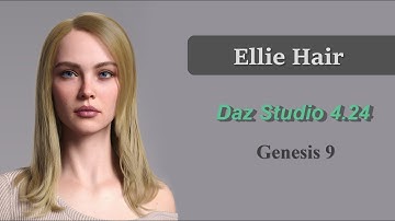 Posing & Simulation Guide - dForce Ellie Hair for G9 | Daz Studio 4.24