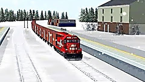 Train Sim - Snow Metropolis Using EMD GP30C-2 Again - Simulasi Kereta Api