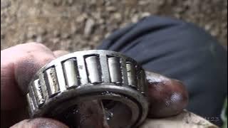 Trailer wheel bearing inspection and replace #automobile