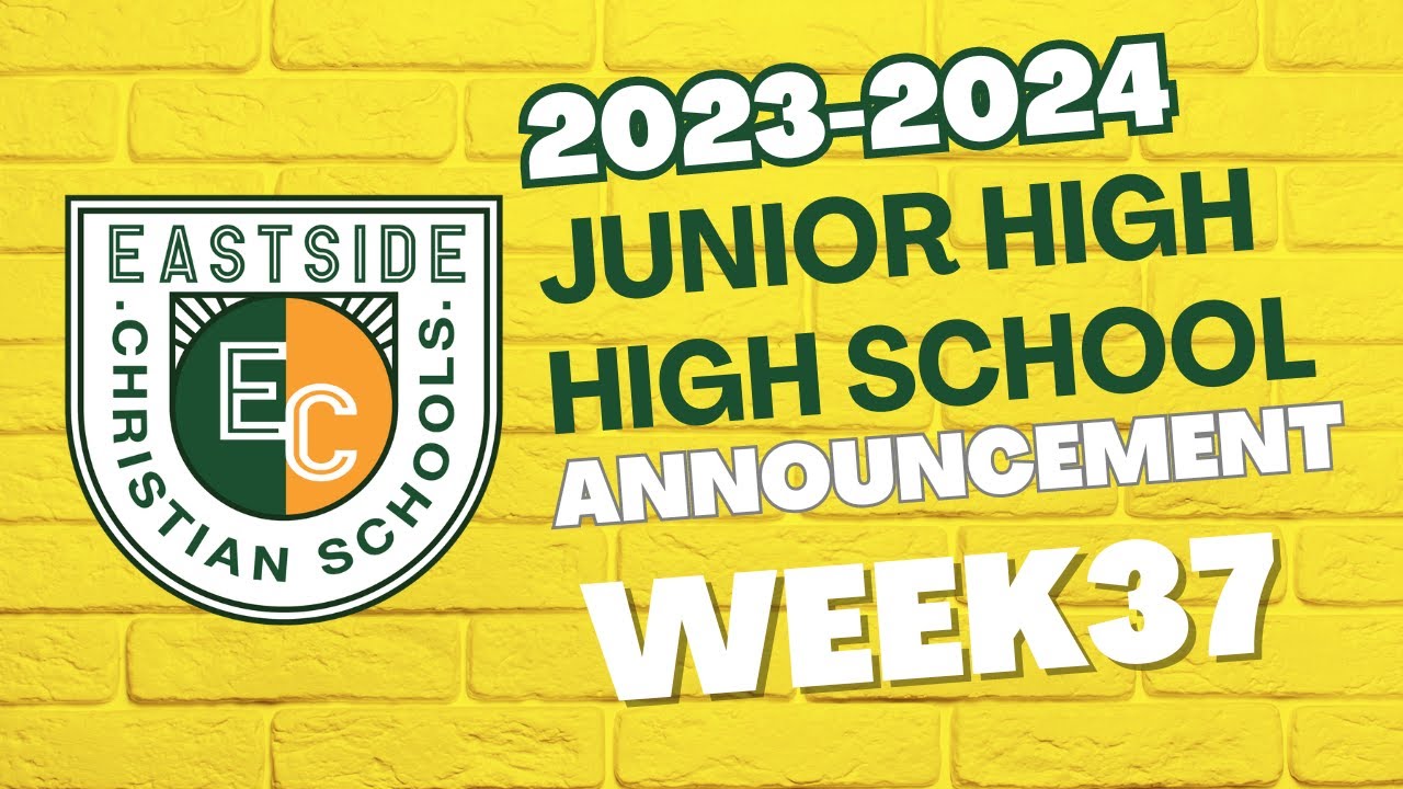 Week 37 Announcements 