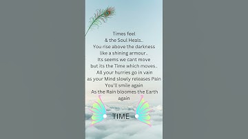 Time the Killer and the Healer♾✅#poem#poetic#time #healing
