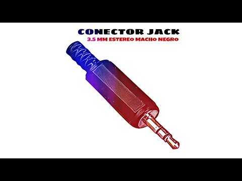 Video de Conector audio jack 3.5 mm estereo macho  Negro