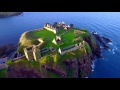 Dunnottar Castle (Stonehaven, Scotland) - DJI Phantom 4 Drone Flight 4K