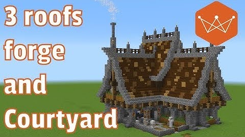 Minecraft Tutorial: How to Build a Medieval Blacksmith part 2 (exterior Details)