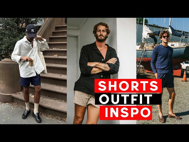 dress to impress men shorts Wear with caution: Why short are the number one look for the summer Navy Blue Men's Shorts Outfits and Styles