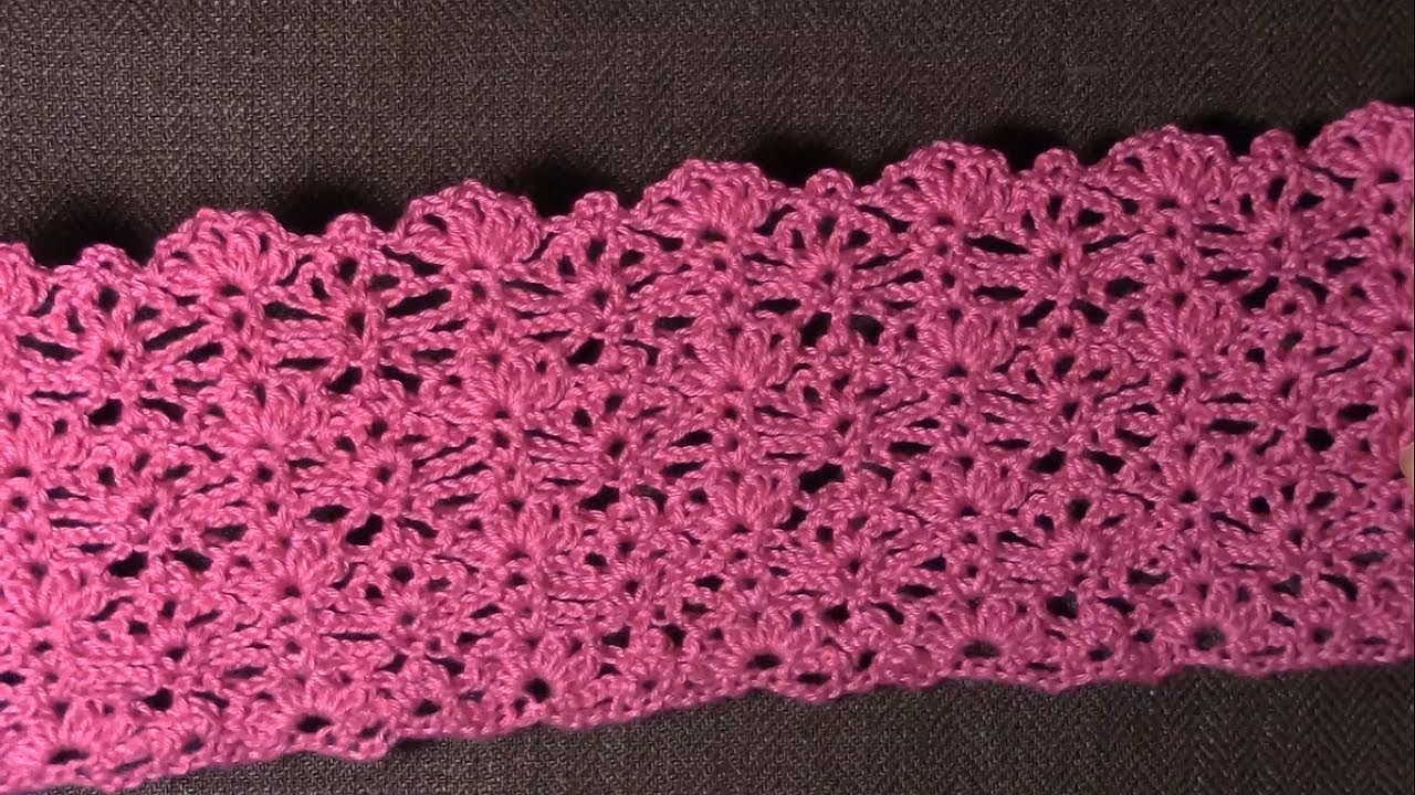 Симпатичный плотно ажурный узор