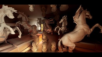 LUMINA Global Illumination work on new demo scenes - Room C